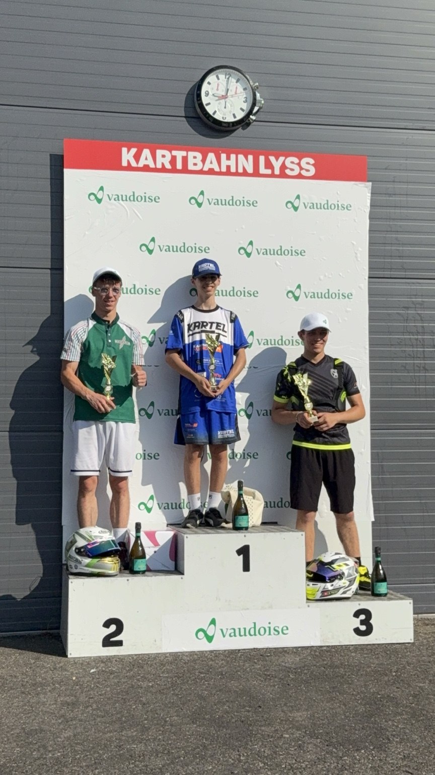 Le plaisir de partager un podium